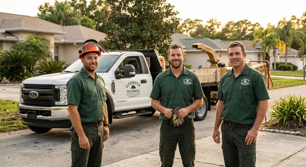 Completed tree removal with full debris cleanup in Oldsmar, FL